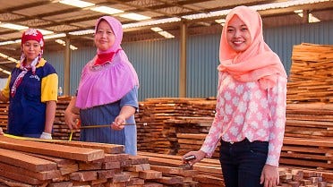 Proizvodnja palisandra z žago Wood-Mizer LT20 v Indoneziji